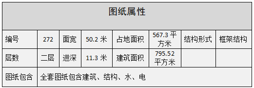编号272：50.2*11.3米四合院全套施工图纸设计图纸 自建房图纸 提供材料及技术支持