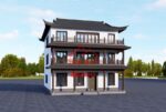 编号243：12.7*18.8米四合院全套施工图纸设计图纸 自建房图纸 提供材料及技术支持