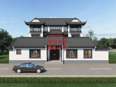 编号228：22.2*26.2米四合院全套施工图纸设计图纸 自建房图纸 提供材料及技术支持