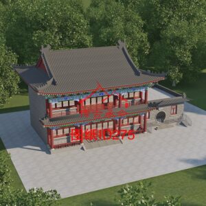 编号275：24.2*11.9米四合院全套施工图纸设计图纸 自建房图纸 提供材料及技术支持