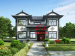 编号168：13*10.3米自建房四合院别墅全套施工图纸设计图纸 土建蓝图 到手即可施工 提供材料及技术指导