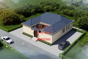 编号262：12.7*13.7米四合院全套施工图纸设计图纸 自建房图纸 提供材料及技术支持