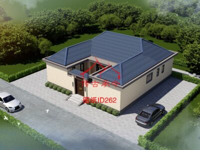 编号262：12.7*13.7米四合院全套施工图纸设计图纸 自建房图纸 提供材料及技术支持