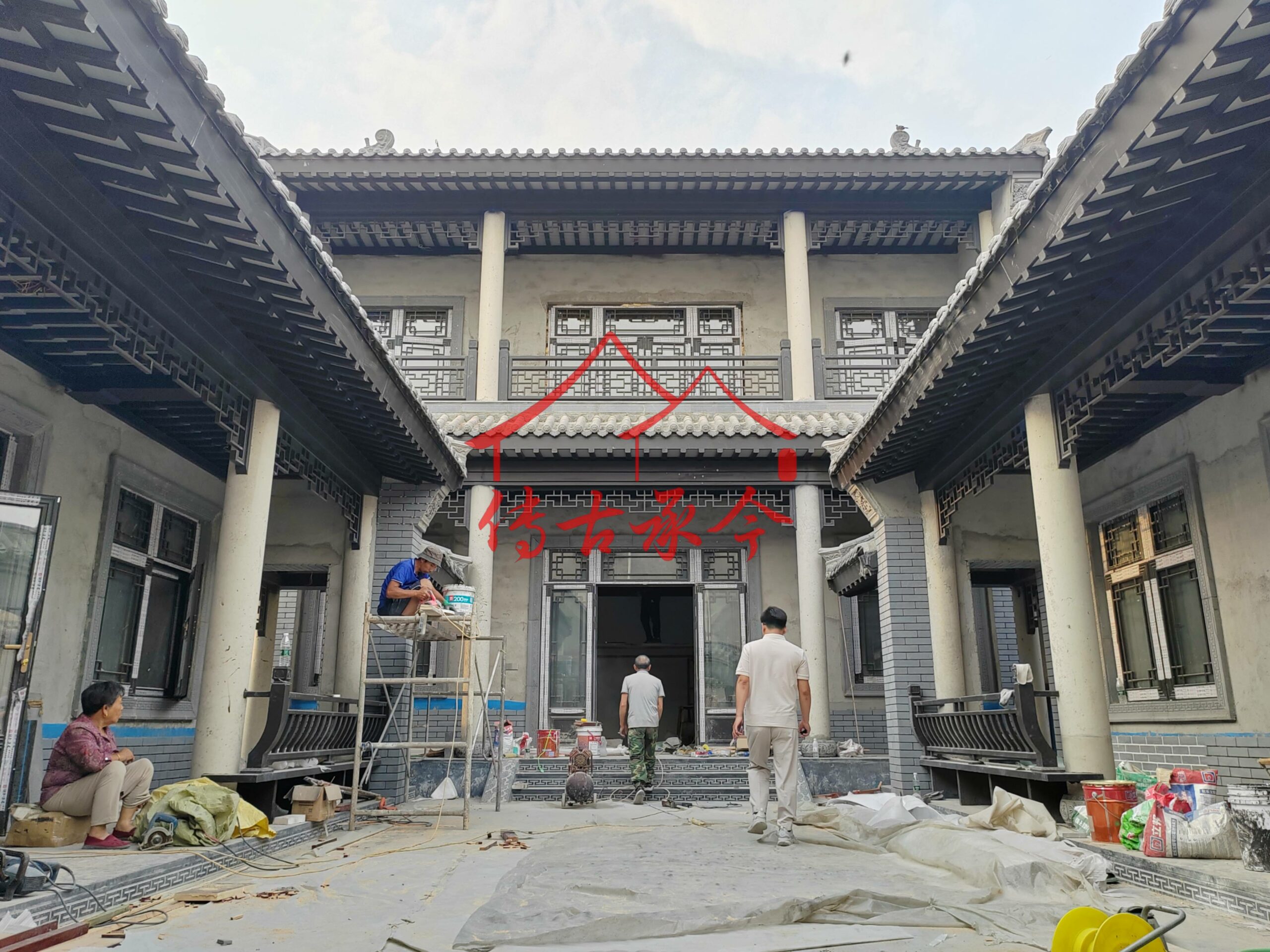 铝代木椽子挂落